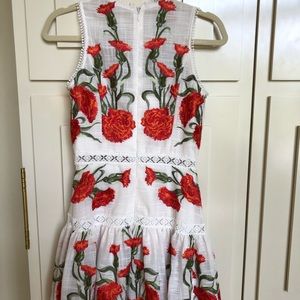 Alexis Sabella Sleeveless Embroidered Linen Dress